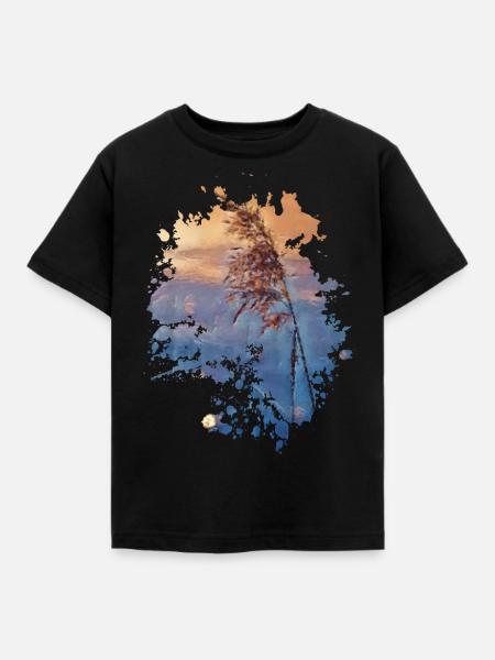 Getreide - Kinder T-Shirt - Schwarz