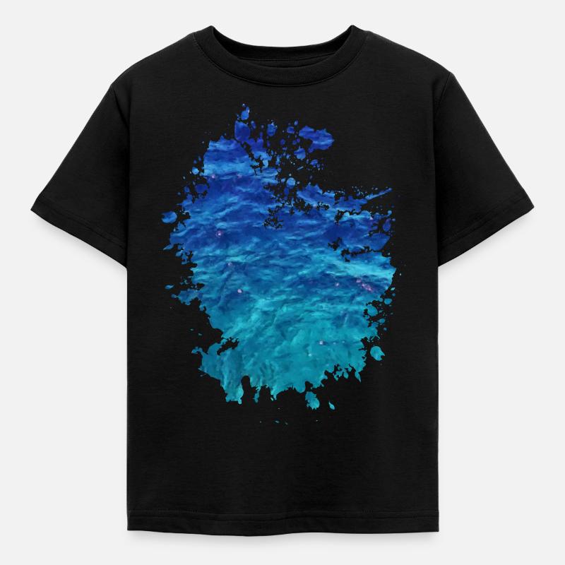 Wasser - Kinder T-Shirt - Schwarz