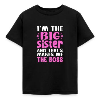 Isosisko - Lasten t-paita - musta - Edestä - AI Model Kid Female (0cm)
