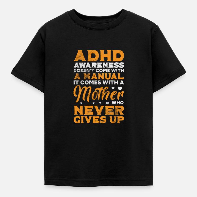 ADHD - Kids' T-Shirt - black