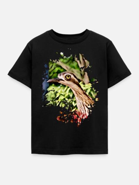 Komischer Vogel - Kinder T-Shirt - Schwarz
