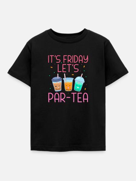 Bubble Tea - Kinder T-Shirt - Schwarz