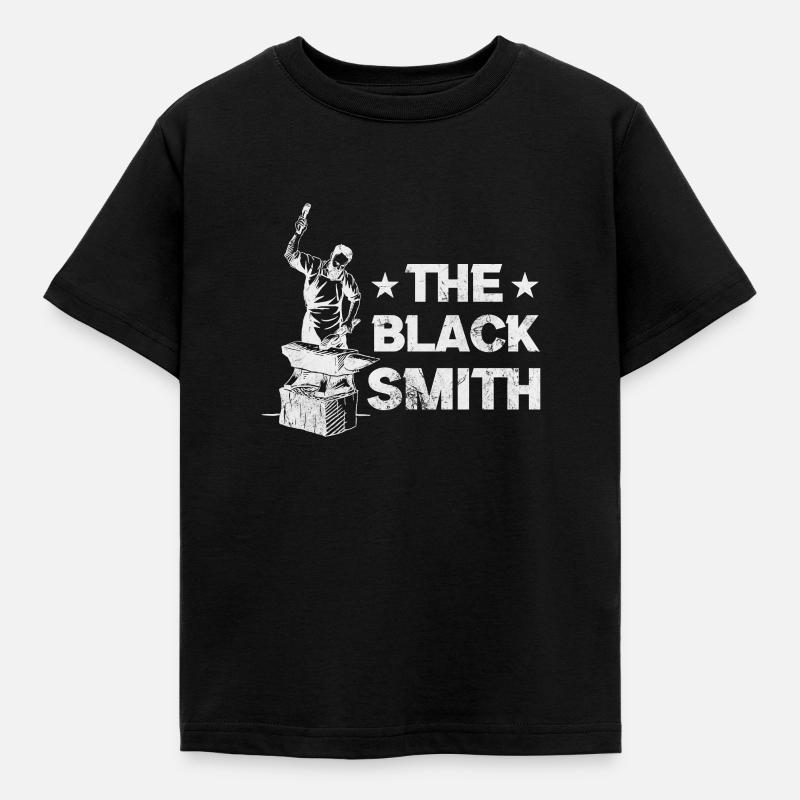 Schmied - Kinder T-Shirt - Schwarz