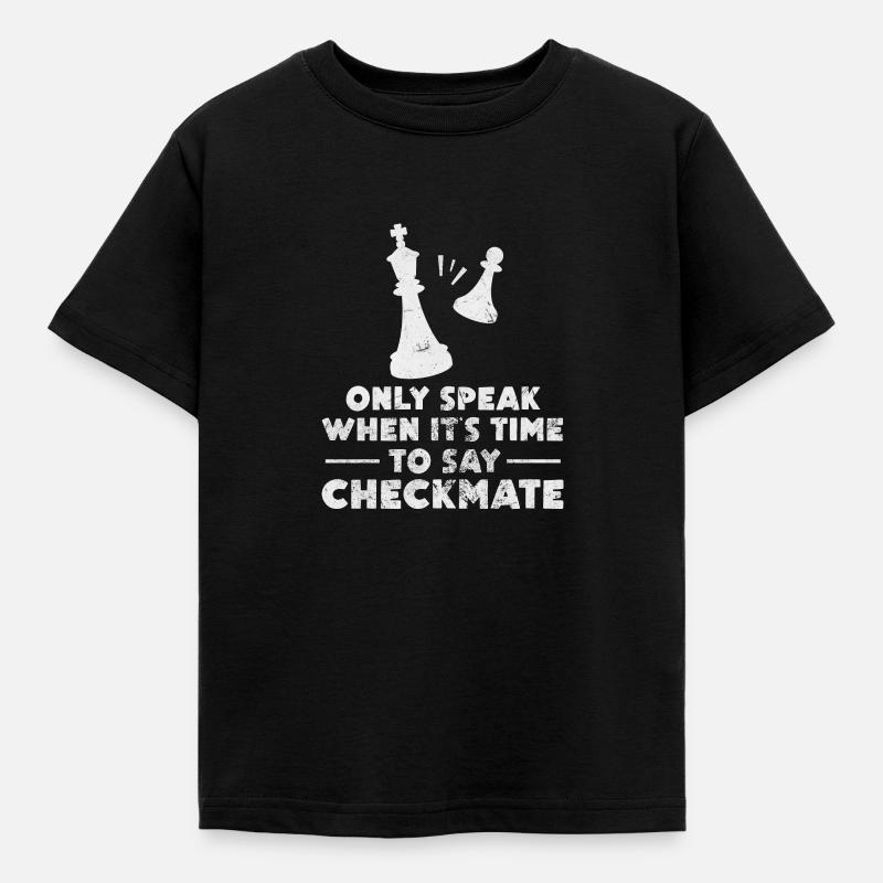 Skak - Børne-T-shirt - sort