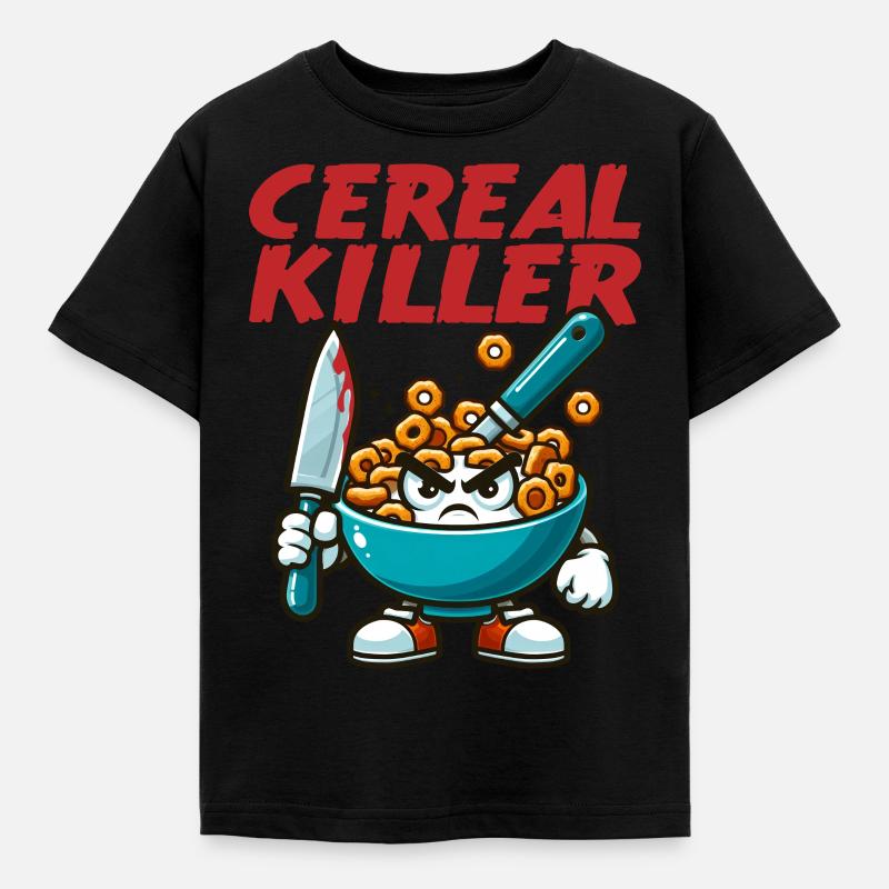 Cereal Killer Funny - Kids' T-Shirt - black