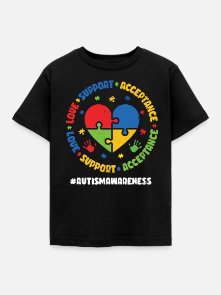 Autismus - Kinder T-Shirt - Schwarz