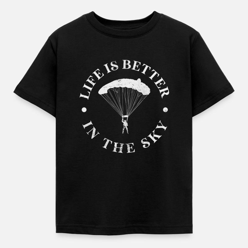 Skydive - Kids' T-Shirt - black