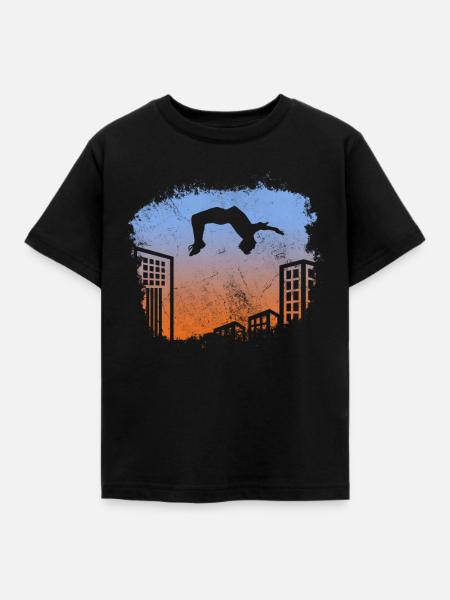 Backflip - Kinder T-Shirt - Schwarz