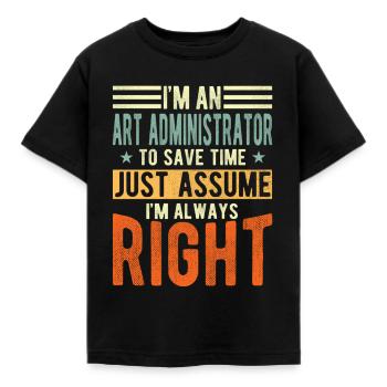 Administrateur artistique - T-shirt Enfant - noir - Devant - AI Model Kid Female (0cm)