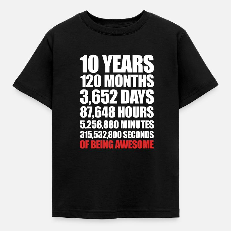 10. Geburtstag - Kinder T-Shirt - Schwarz