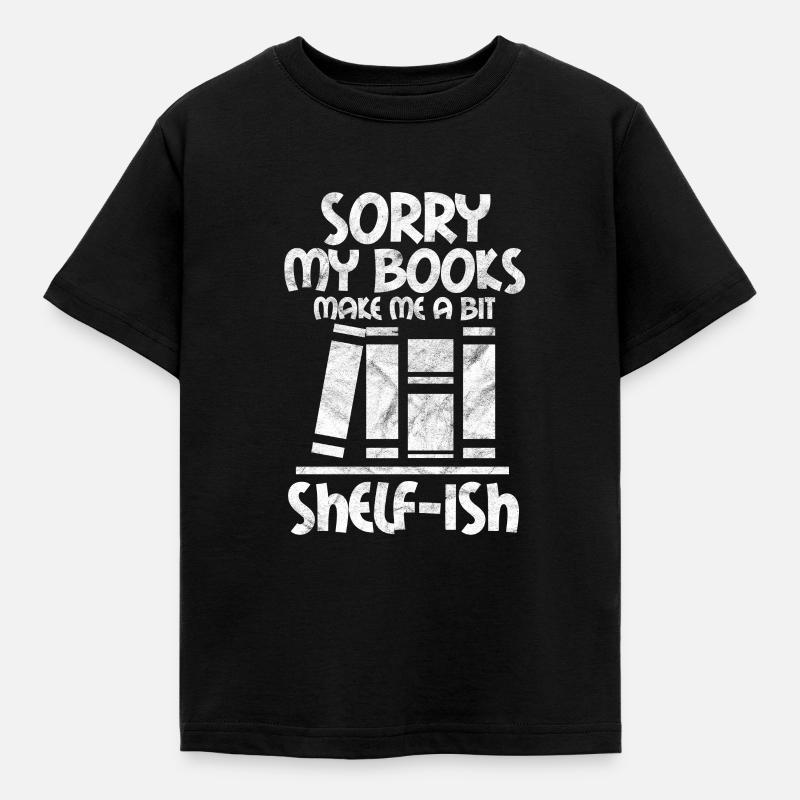 Lesen Buch Leseratte Bücherwurm Bücher Geschenk - Kinder T-Shirt - Schwarz