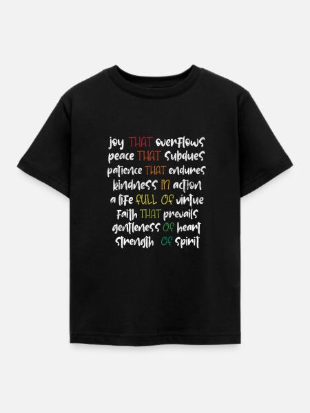 Christlich - Kinder T-Shirt - Schwarz