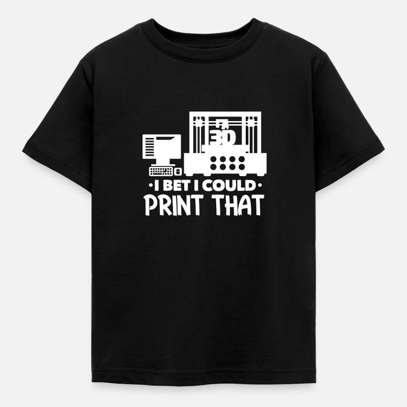 3d Drucker - Børne-T-shirt - sort