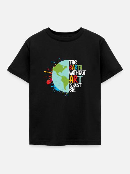Kunst - Kinder T-Shirt - Schwarz