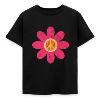 Hippie - T-shirt Enfant - noir - Devant - AI Model Kid Female (0cm)