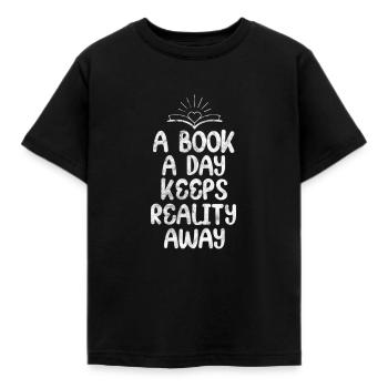 Lesen - Kinder T-Shirt - Schwarz - Vorne - AI Model Kid Female (0cm)