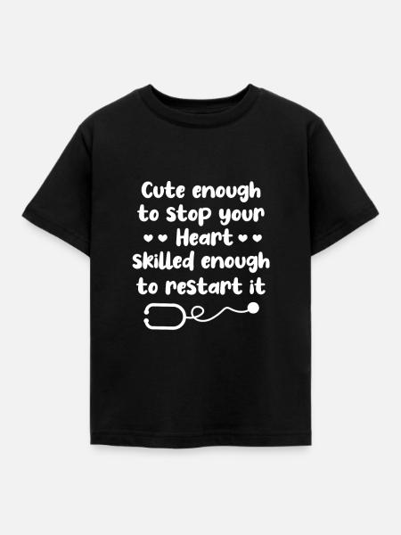 Arzt - Kinder T-Shirt - Schwarz