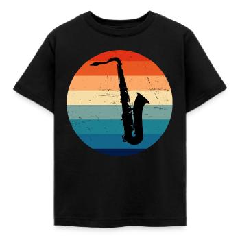 Saxophone Saxophone Homme Saxophone - T-shirt Enfant - noir - Devant - AI Model Kid Female (0cm)