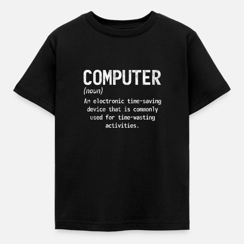 Computer Nerd Programmeur PC Cadeau informatique - T-shirt Enfant - noir