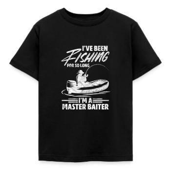 Angler - Kinder T-Shirt - Schwarz - Vorne - AI Model Kid Female (0cm)