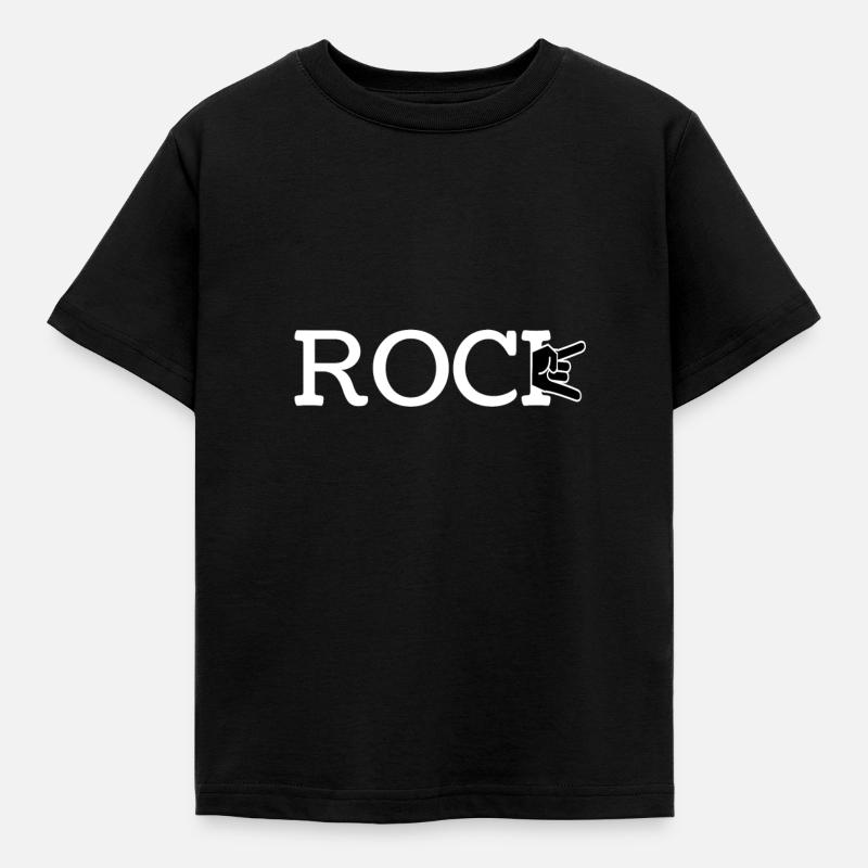 Rock - Kinder T-Shirt - Schwarz