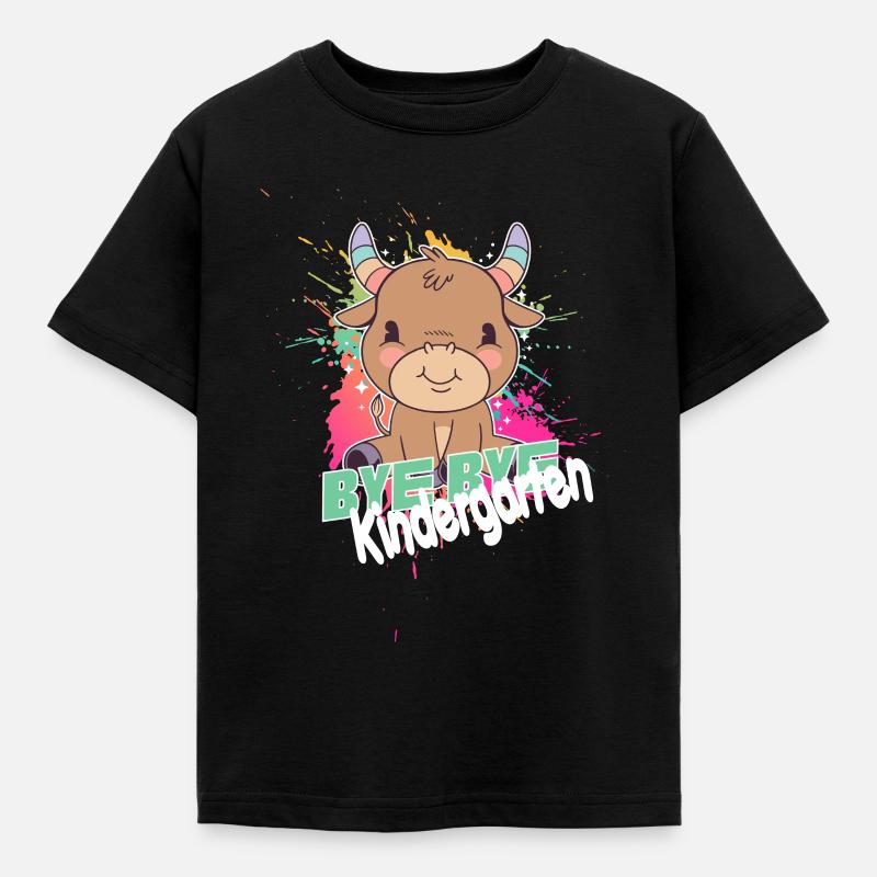 Endlich Schulkind, Einschulung - Kinder T-Shirt - Schwarz