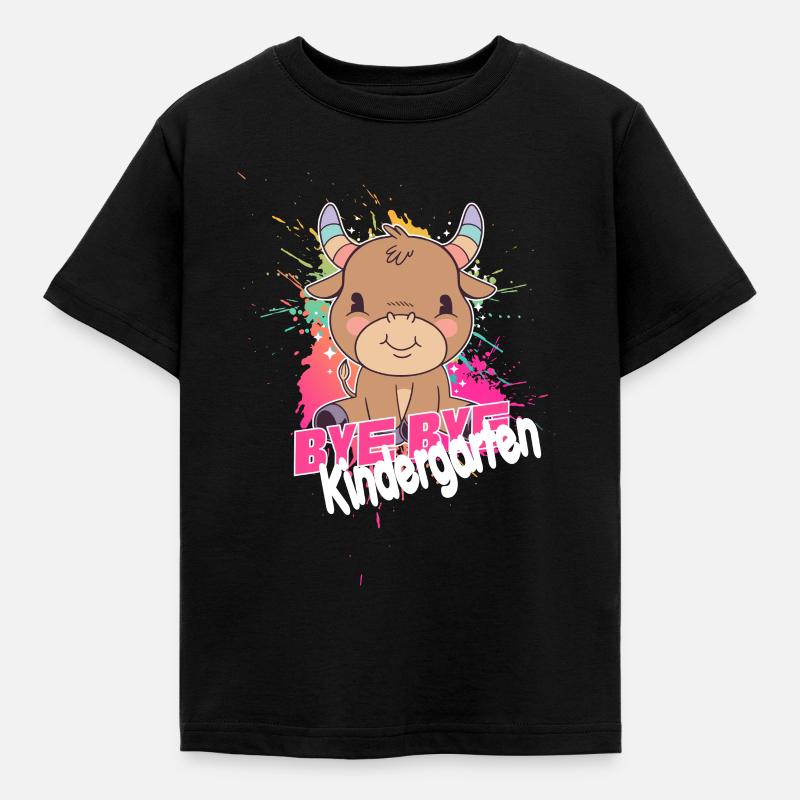 Endlich Schulkind, Einschulung - Kinder T-Shirt - Schwarz