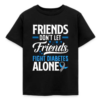 T1D Diabetes Typ 1 Diabetiker Geschenk - Kinder T-Shirt - Schwarz - Vorne - AI Model Kid Female (0cm)