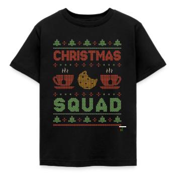 Ugly Happy December Holiday Squad Ugly Christmas - T-shirt Enfant - noir - Devant - AI Model Kid Female (0cm)