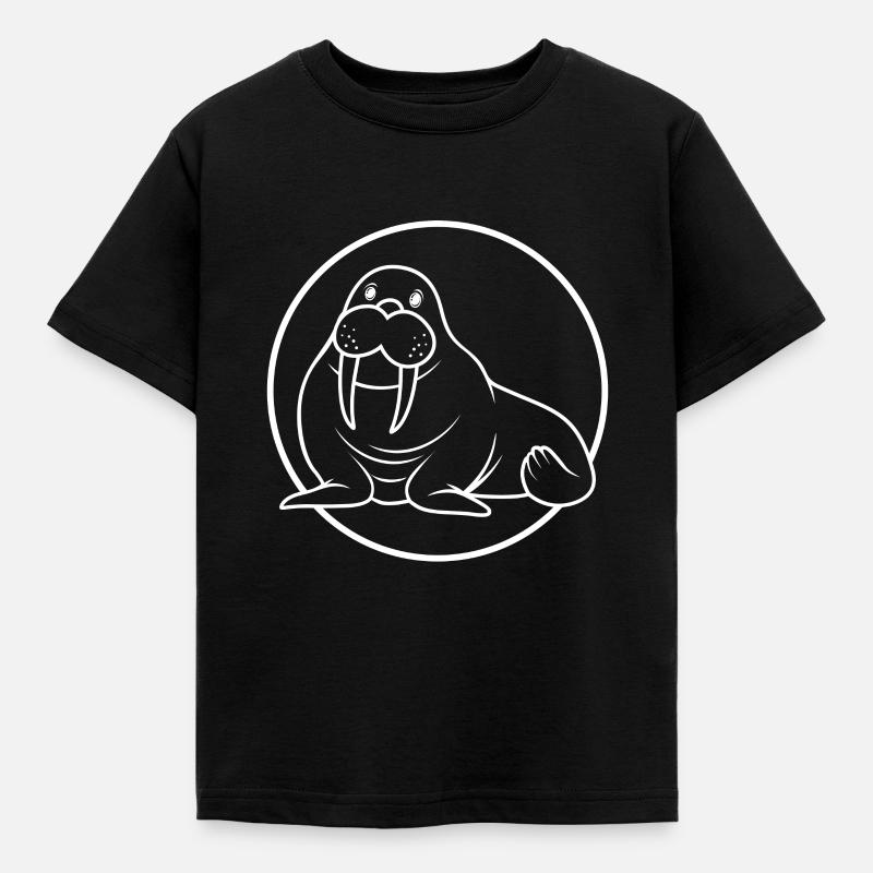 Walrus Walrus Gift Gift - Kids' T-Shirt - black