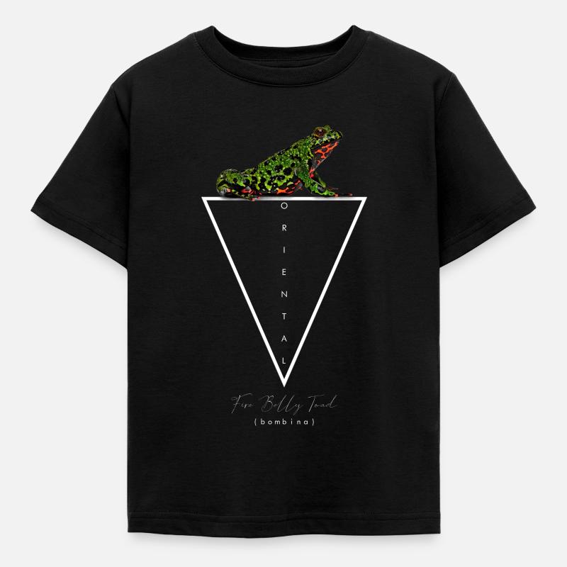 Propriétaire de crapaud du ventre de feu Géométrique - T-shirt Enfant - noir