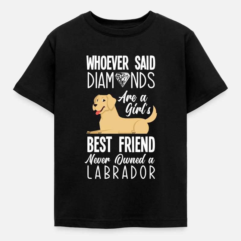 Labrador - Børne-T-shirt - sort