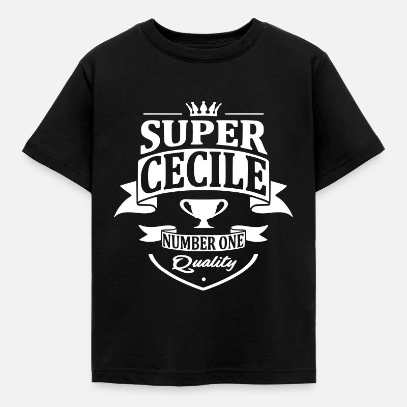 Super Cécile - T-shirt Enfant - noir