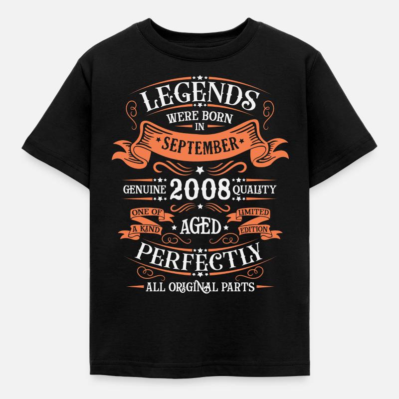 SEPTEMBER 2008 - Kinder T-Shirt - Schwarz
