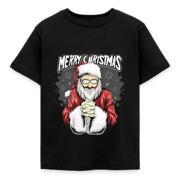 Cadeaux de Noël Noël - T-shirt Enfant - noir - Devant - AI Model Kid Female (0cm)
