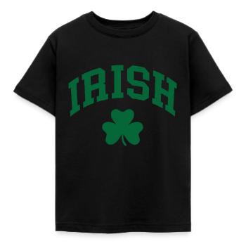 Irish Shamrock - Kids' T-Shirt - black - Front - AI Model Kid Female (0cm)