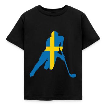 Hockey suédois - T-shirt Enfant - noir - Devant - AI Model Kid Female (0cm)