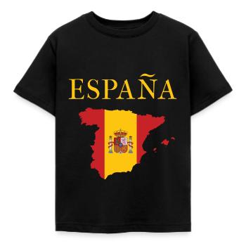 Espagne vacances Espagnole - T-shirt Enfant - noir - Devant - AI Model Kid Female (0cm)