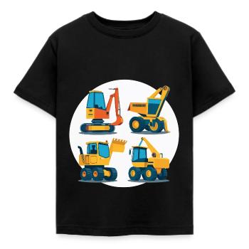 Excavator Dreams – Ma chemise préférée - T-shirt Enfant - noir - Devant - AI Model Kid Female (0cm)