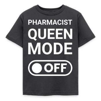 Pharmacist Queen Mode OFF - Kids' T-Shirt - dark grey - Front - AI Model Kid Female (0cm)