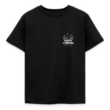 Happy Camping | Camping Set für Camper - Kinder T-Shirt - Schwarz - Vorne - AI Model Kid Female (0cm)