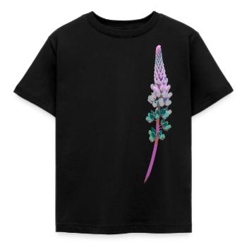 Lupin - Fleur décorative - T-shirt Enfant - noir - Devant - AI Model Kid Female (0cm)