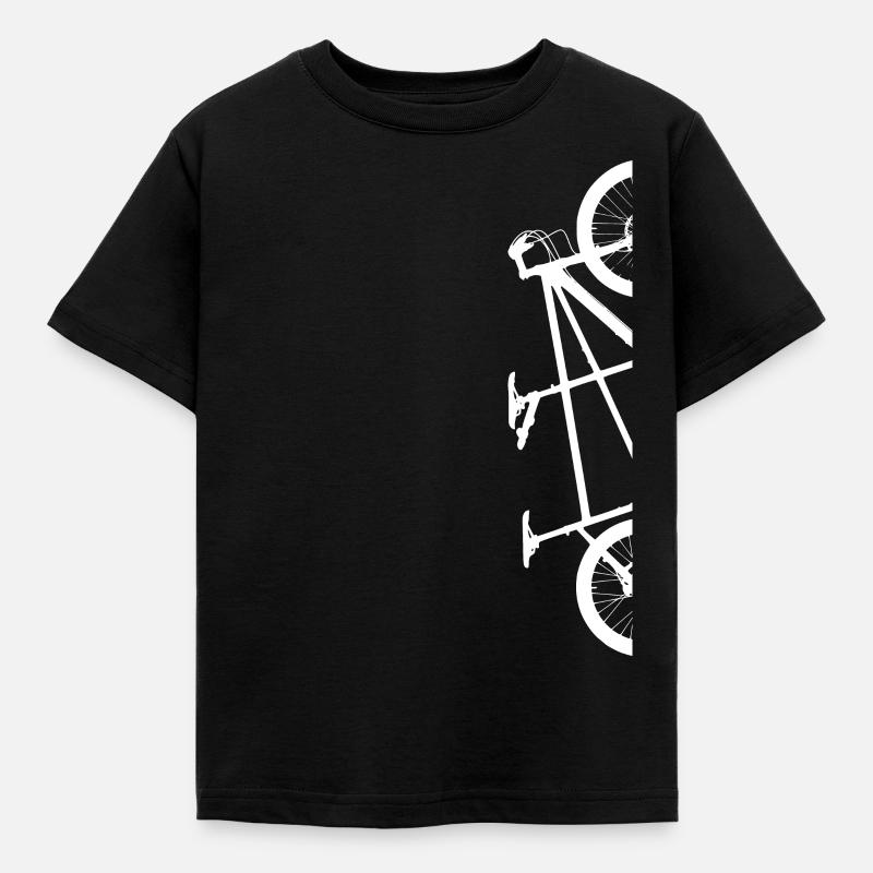 half tandem - Kids' T-Shirt - black