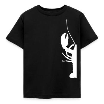 Halber Hummer für Feinschmecker - Kinder T-Shirt - Schwarz - Vorne - AI Model Kid Female (0cm)