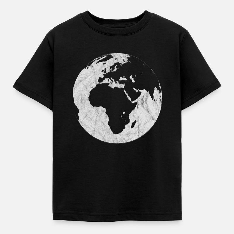 Globe Grey Grunge / Cadeau - T-shirt Enfant - noir