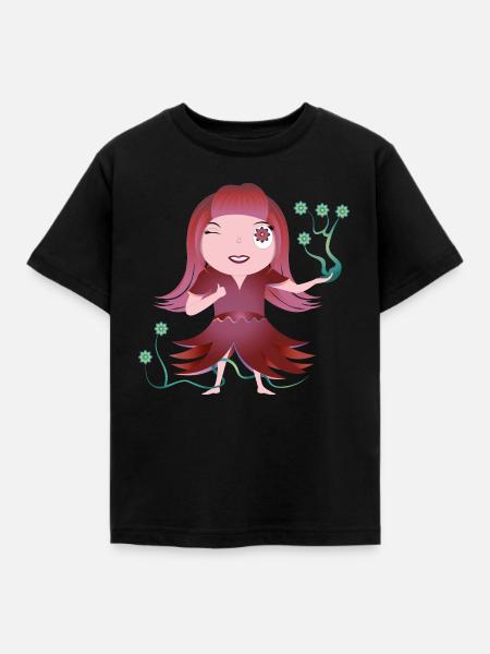 Aurora - Kinder T-Shirt - Schwarz