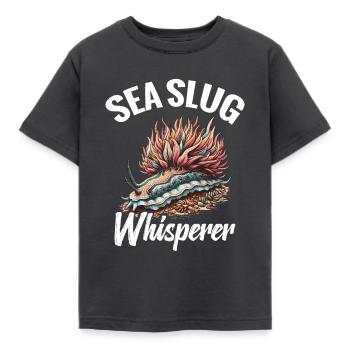 Nudibranch Sea Slug Whisperer - Kinder T-Shirt - Dunkelgrau - Vorne - AI Model Kid Female (0cm)