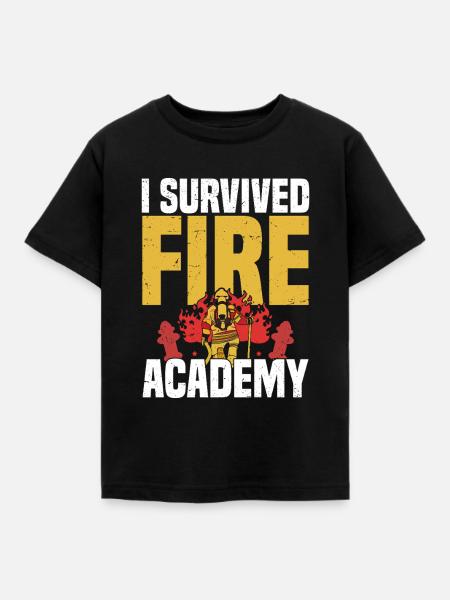 Ich Habe Die Fire Academy - Kinder T-Shirt - Schwarz