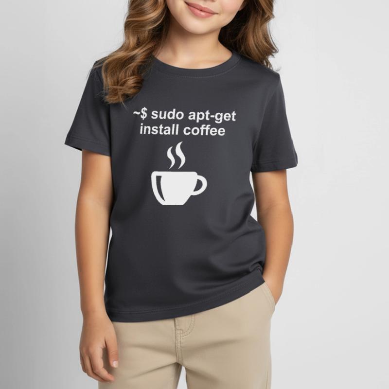 Linux Code café café bureau cadeau T-shirt Enfant