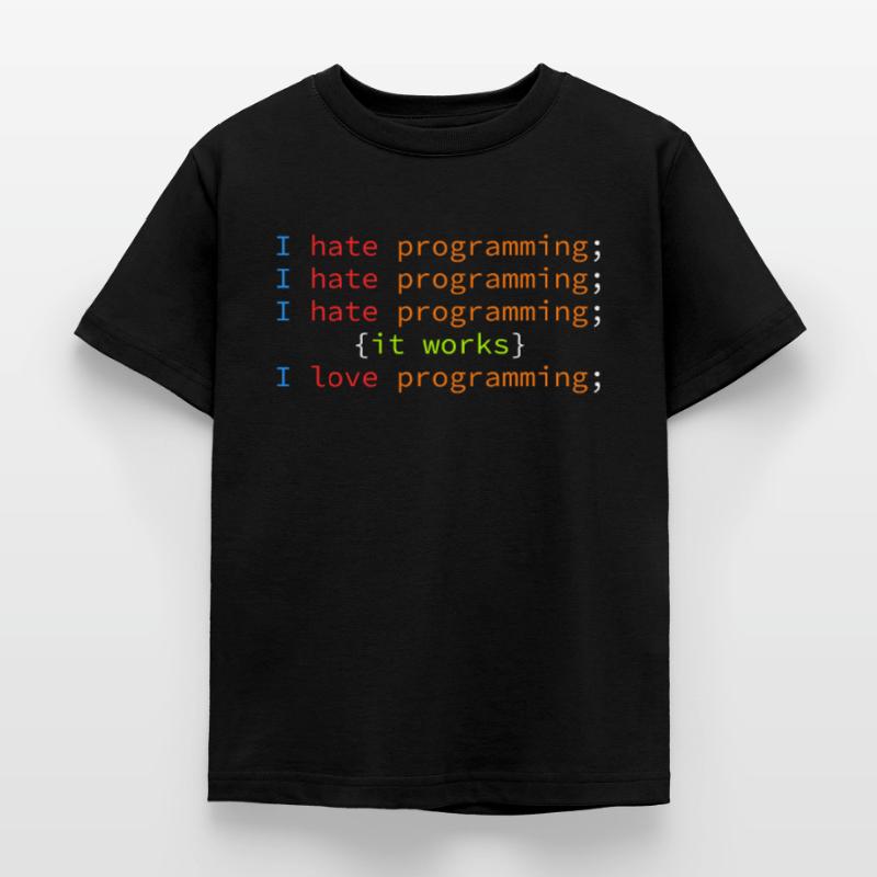 Code de débogage blague déteste programmer coder T-shirt Enfant